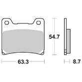 Pastiglie Freno Anteriori/Posteriori  SBS LS SINTER YAMAHA FZR per , set per 1 disco